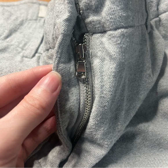 Grammar NYC Organic Cotton Wide Leg Pants Size 10 Gray Lightweight Business - Picture 4 of 7